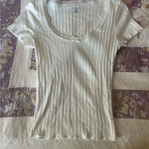 Mckenna Eyelet Bow Top